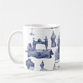 Mug Toile à coudre vintage (Gauche)