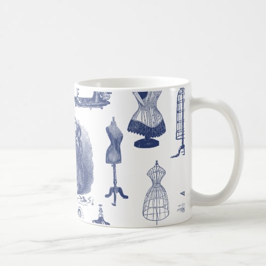 Mug Toile à coudre vintage (Droite)