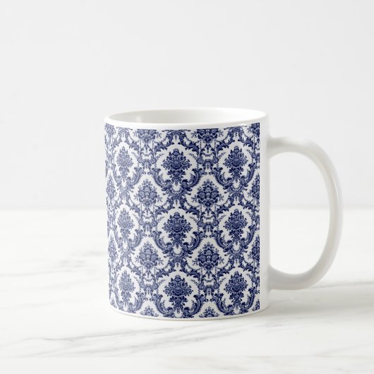 Mug Toile bleu (Droite)