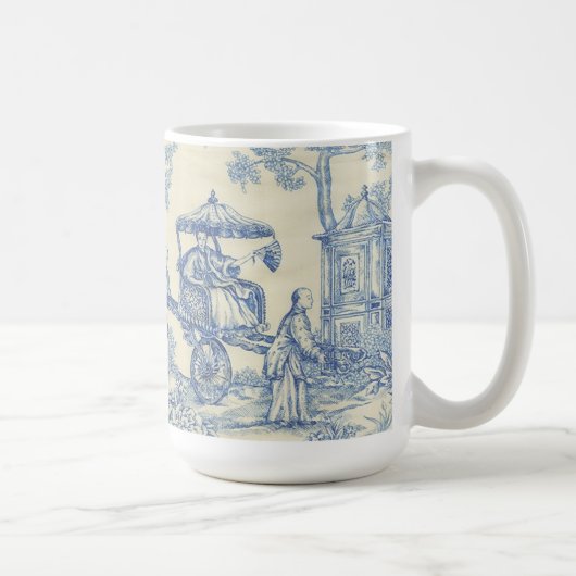 Mug Toile bleu chinois (Droite)