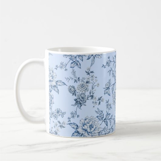 Mug Toile Bleue (Gauche)