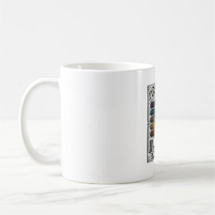 Mug Toile d'araignée arc-en-ciel Gravure rétro araigné