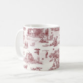 Mug Toile De Jouy - après-midi vintage (Devant gauche)