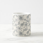 Mug Toile de Jouy botanique oiseaux campagne rustique (Centre)