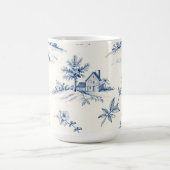 Mug Toile de Jouy Countryside Seamless Pattern (Centre)