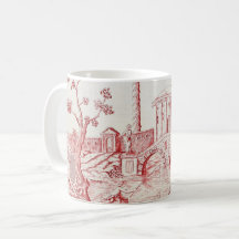 Toile de Jouy rouge
