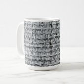 Mug Toile de jute grise (Devant gauche)