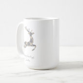 Mug Toile Reindeer de Noël (Devant gauche)