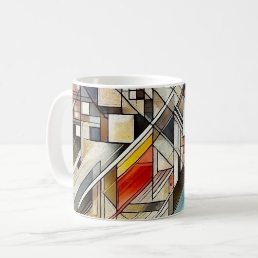Mug Toile urbaine (Devant gauche)