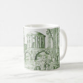 Mug Toile verte foncée (Devant droit)
