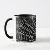 Mug Toiles d'araignées noires et blanches Spider Web H (Gauche)