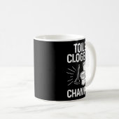Mug Toilet Clogging Chamon Funny Graphic Toilet Cloggi (Devant droit)