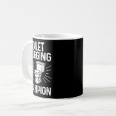 Mug Toilet Clogging Chamon Funny Graphic Toilet Cloggi (Devant gauche)