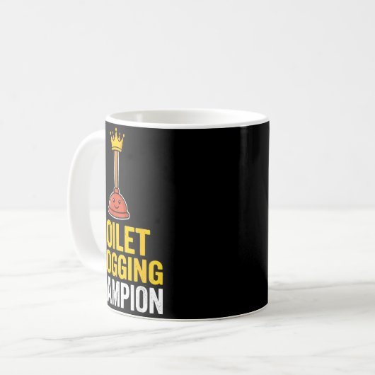 Mug Toilet Clogging Chamon Funny Toilet Clogger Quote  (Devant gauche)