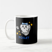 Mug Toilet Time Chikawa Meme Funny Tee  (Gauche)
