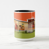 Mug Toit à papillon Maison moderne du milieu du siècle (Centre)