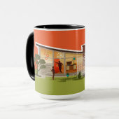 Mug Toit à papillon Maison moderne du milieu du siècle (Devant gauche)