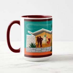 Mug Toit en Plaque plié Maison moderne du milieu du si