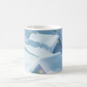 Mug Toit enneigé dans une forêt (Centre)
