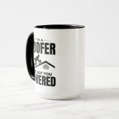 Mug Toit - Je t'ai fait recouvert Design de toiture (Devant gauche)