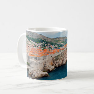 Mug Toits et murs célèbres de la vieille ville de Dubr