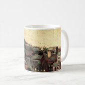 Mug Toits et sacs de maisons par Vincent van Gogh (Devant droit)