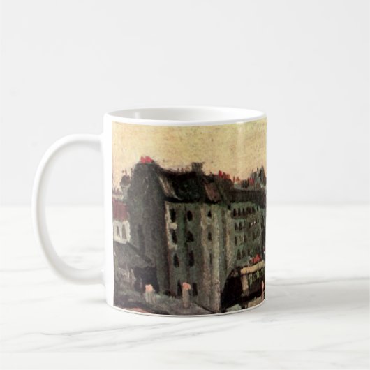 Mug Toits et sacs de maisons par Vincent van Gogh (Gauche)
