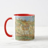 Mug Toits rouges, Coin d'un village, Hiver par Pissarr (Gauche)