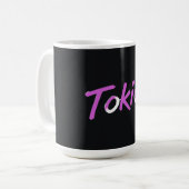 Mug Tokio violet et blanc (Devant gauche)