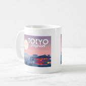 Mug Tokyo Japan Pastel Voyage Design (Devant gauche)
