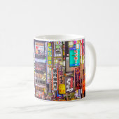 Mug TOKYO, JAPON - 14 MARS 2014 : Signes ligne dense  (Devant droit)