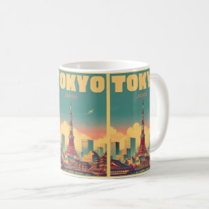 Mug Tokyo Japon Voyage vintage cartes cadeaux magnifiq