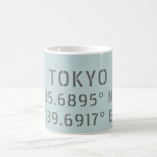 Mug Tokyo Latitude & Longitude (Centre)