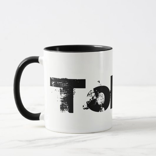 Mug Tokyo - Style Noir Et Blanc Cool (Gauche)