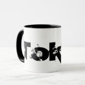 Mug Tokyo - Style Noir Et Blanc Cool (Devant gauche)