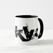Mug Tokyo - Style Noir Et Blanc Cool (Devant droit)