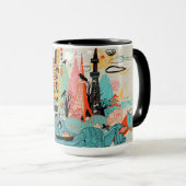 Mug Tokyo tirée par la main Japon (Devant droit)