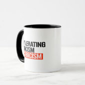Mug Tolérer le racisme est du racisme (Devant gauche)