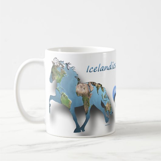 Mug Tolter le Monde Cheval Islandais (Gauche)