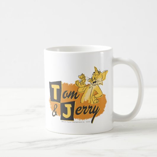 Mug Tom et Jerry Mouse en Paw Logo (Droite)