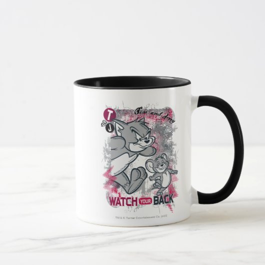 Mug Tom et Jerry Regardez votre dos (Droite)
