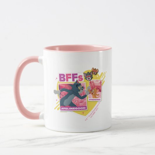 Mug Tom & Jerry BFFs Photo Emoji Collage (Gauche)
