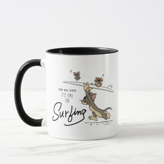 Mug Tom & Jerry "Il est temps de surfer" (Gauche)