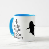 Mug Tom Mix Gardez le calme et tirez droit (Devant gauche)