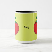 Mug Tomate rouge | Ajouter votre nom ou votre texte (Centre)