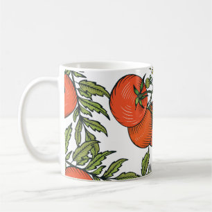 Mug Tomate Vintage : Illustration du marché agricole.