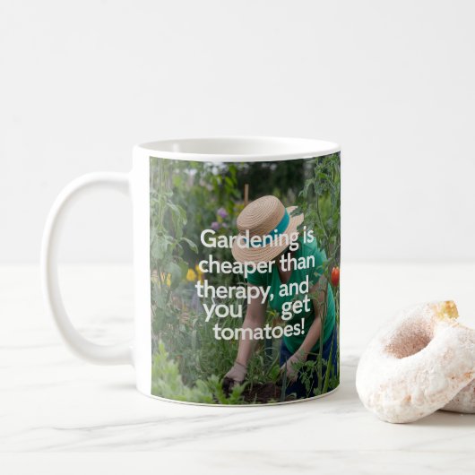 Mug Tomates Amoureux de les jardins (Avec donut)