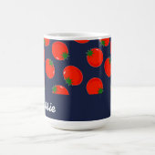 Mug tomates rouges sur le bleu (Centre)