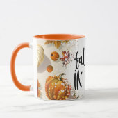 Mug Tomber amoureux des Citrouilles et Feuilles d'auto (Gauche)