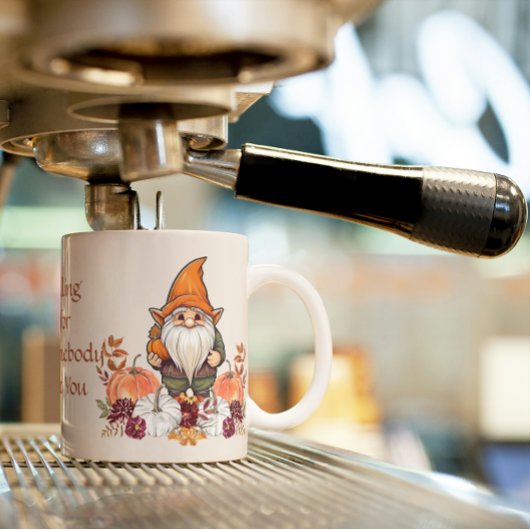 Mug Tomber dans Gnomebody mais vous Cosy Autumn Gnome